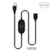 ELUTENG 4 Packs LED Strip Dimmer/USB Fan Speed Switch Cable with On/Off Male to Female USB Light Dimmable Controller with Rotary Switch for Desk Lamp Light, USB Fan, LED Strips DIY and More
