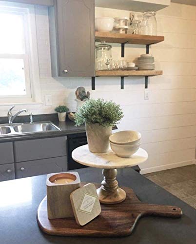 2 Pack - 12"L x 8"H Angle Shelf Bracket, Iron Shelf Brackets, Metal Shelf Bracket, Industrial Shelf Bracket, Modern Shelf Bracket, Shelving
