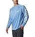 Columbia Men's Terminal Tackle Long Sleeve Fishing Shirt, White Cap/White Logo, 4X Tall