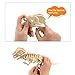Dinosaur 3D Wooden Puzzle, Stegosaurus Triceratops Tyrannosaurus Spinosaurus Brontosaurus Hadrosaurus DIY Models Set Puzzle Gift Brain Teaser Toy for Kids Adult