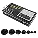 170 PCS Rubber Grommet Firewall Hole Plug Set of 7 Different Sizes，with See-Through Divided Organizer Case for Car Machine Pump Water Pipe