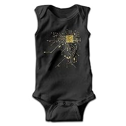 AZGNHM Baby Kids Computer CPU Core Heart Geek Nerk