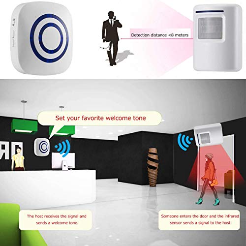 Alarma-de-seguridad-HausFine-Inalmbrico-Timbre-de-Alarma-para-la-Puerta-con-Sensor-de-Movimiento-PIR-Infrarrojo-Detector-de-Timbre-del-Sensor-Ideal-para-Tiendas-Mercados-y-Familias-1-2