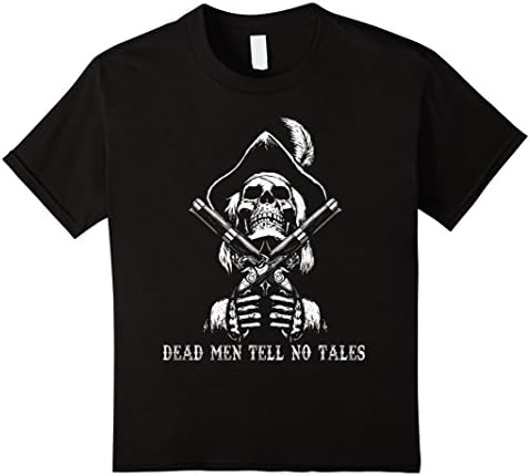 Kids Dead Men Tell No Tales T-Shirt  12 Black