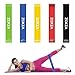 Resistance Bands Exercise Set of 5 12inch Workout Loop Mini Bands with 100% Natural Latexl for Workout and Physical Therapy