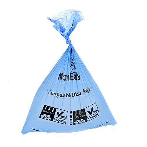 MOM EASY Plastic Diaper Disposable Bags with Dispenser120 Pcs