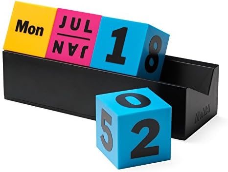 arteum – Perpetual Calendar, Cubes (Colors) – Multicolor