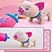 Haite Electronic Robot Pig Toy, Little Cute Pig Pet with Feeding Function,Soft Light and Pig Voice, Sitting in Basket,Best Present for Daughters,Girls,Boys, Toddlers,Kids (Pig)thumb 4