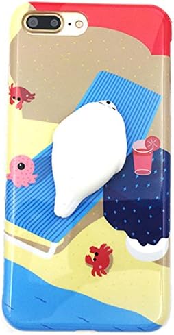 iPhone 6 / 6s Plus Case, Tricess 3D Cute Soft Silicone Squishy Cat Phone Case for iPhone 6 / 6s Plus