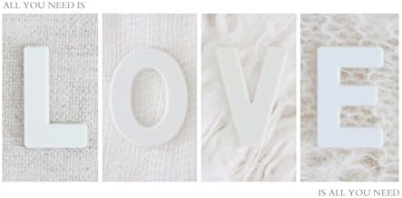 Minimalism White Home Décor Wall Art Print, Inspirational Quote Artwork Poster, All you Need is Love