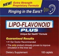 Lipoflavonoid Plus Unique Ear Health Formula Extra Strength Caplets - 100 Ea by DSE HealthCare