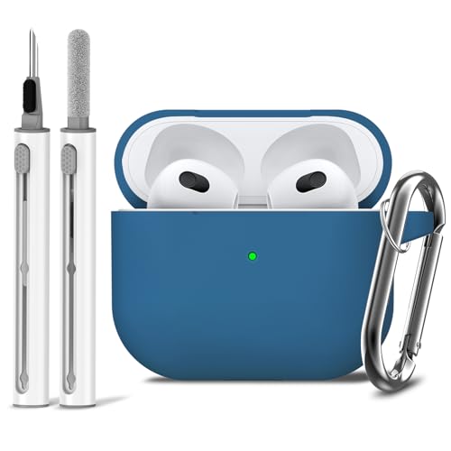 Ljusmicker AirPods 3rd Gen Case Cover with Cleaner Kit,Soft Silicone  Protective Case for Apple AirPods 3rd Generation Charging Case with
