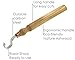 BeaverCraft Hook knife Wood Carving SK2 Long Knives Spoon Carving Tools 1.2'' Long handle 12'' Spoon Knife Wood Carving Tools Bowl Kuksa Carving Tool Double-Edged Crooked Knife