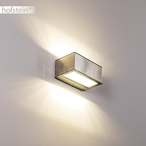 LED Außenwandleuchte Spider, Wandlampe aus Metall in Edelstahl, Gartenbeleuchtung 9 Watt, 480 Lumen, 4000 Kelvin… – Bild 8