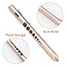 CAVN Pen Light with Pupil Gauge Penlight for Nurses Doctors, Reusable Medical Penlight for Nursing Students with Batteries, Rose Gold and Silver