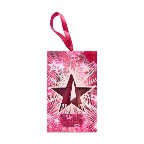 Revolution Juicy Peptide Mini Lip Balm Gift Set, edizione limitata ai gusti festivi Candy Cane & Gingerbread, con peptidi, Vegan & Cruelty-Free