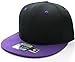 L.O.G.A. Plain Adjustable Snapback Hats Caps (Many Colors). Black/Purple