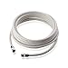 Cable Matters 2-Pack RG6 Coaxial Cable - 15ft, [CL2 Rated for in-Wall Use](CM) Quad Shield Coaxial Cable, RG6 Coax Cord for TV, Digital Router, Satellite Receiver and More, White