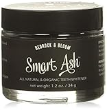 Smart Ash Organic All Natural Whitening Tooth Powder with Activated Charcoal & Bentonite Clay - Whitens, Desensitizes, Detoxifies - Toothpaste Alternative Safe for Sensitive Teeth (1)
