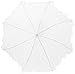Homeford White Lace Parasol Umbrella, 34-Inch Diameter, 27-Inch Length