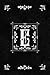 Scandinavian Design Floral Monogram Daily Journal Notebook - Letter E: Decorative Letter on Black Le by Spring Hill Stationery