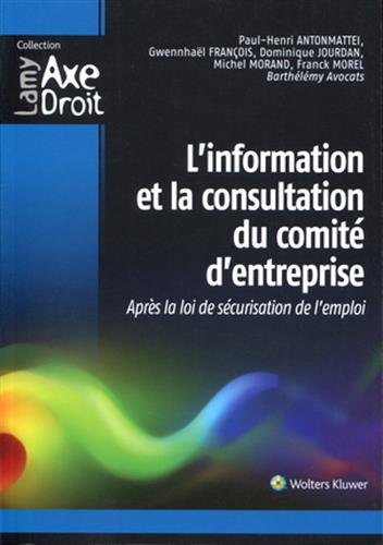 L' information et la consultation du comité d'entreprise, après la loi de sécurisation de l'emploi