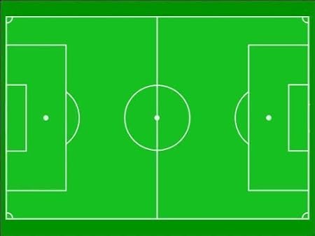 Campo Da Calcio A4 In Fogli Glassati Fondo Per Torta Da