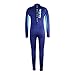 Layatone Neoprene Wetsuit for Kids Boys Girls Back Zipper shorty Child Wetsuits-UV Protection (Blue, 12-13 years old)