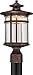 Franklin Iron Works Callaway Mission Industrial Outdoor Post Light Fixture LED Bronze 15 1/2