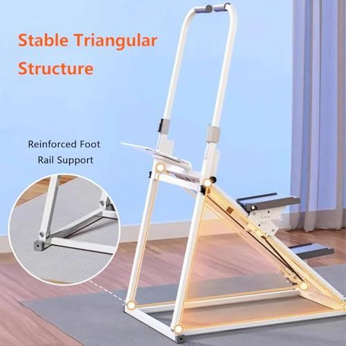 Foldable Stepper for Home Exercise, Vertical Stepper Climber Machine, Adjustable Stair Climber with LCD Monitor & Resistance Bands, Smooth & Quiet Hydraulic System, Full-Body Cardio Workout Equipment