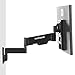 ECHOGEAR Single Monitor Computer Wall Mount with Fully Adjustable Gas Spring Arm - Tool-Free Extension, Tilt, Pan, Height Adjustments for Comfortable Gaming