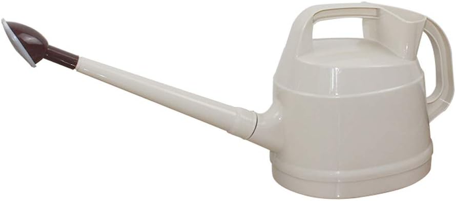 Layboo PP Plastic Long Spout Watering Can for Indoor Outdoor Plants 4.5L Watering Pot (Beige)