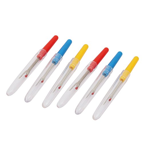 uxcell Plastic Handle Household Sewing Quilting Stitch Thread Seam Ripper Cutter 6pcs
