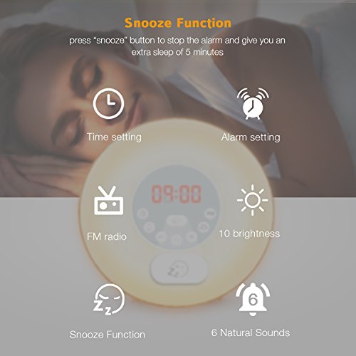 Coulax Sunrise Wake Up Light Alarm Clock 2018 Review
