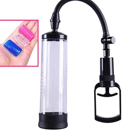 Men's Power Beginner Vacuum Pump P-ênis Extender Stretcher Enhancer Enlarger for Men + 3 Rings