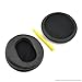 Geekria QuickFit Protein Leather Replacement Ear Pads for DENON AH-D2000, D5000, D5200, D7000, D7200, D9200 Headphones Ear Cushions, Repair Parts (Black)