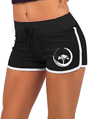 Tree and ZEN Circle-1 Summer Womens Low-Waist Sexy Hot Pants Stretch Briefs Beach Yoga Dance Pants