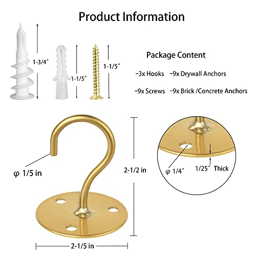 Ceiling Hooks for Hanging Plants Metal Heavy Duty Wall Mounted Hangers for Hanging Bird