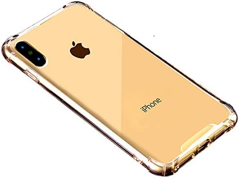 CaseHQ Crystal Gold Case Compatible with iPhone Xs Max, [Shock Absorption][Crystal Clear] Case Soft TPU Bumper Slim Protective Cover Scratch-Resistant with 4 Corners Protection Shock Absorption Cover