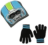 Skr Club Big Boys' Football Helmet Facemask and Glove Set, Multi, One Size