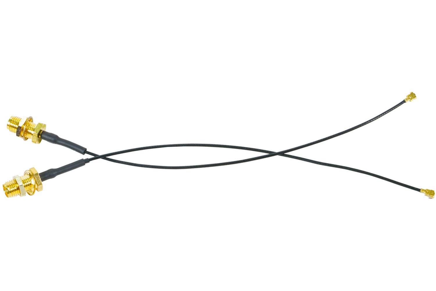 Fohevers 2 Pack U.FL IPX IPEX to SMA Female Bulkhead Coaxial Cable 1.13mm IPEX Aerial Extension Cable 15CM(6 inches) for WiFi Router Antenna Wireless Network Card