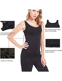 Camiseta de tirantes para mujer con control firme de la barriga moldeadora sin costuras