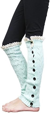 Leg Warmers for Girls Boutique Socks Brand by Modern Boho Aqua