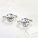 Tmrow Women 925 Sterling Silver Earrings Fashion Small Women Fine Jewelry Angel Kiss Luxury Crystal Earrings