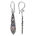 NOVICA Artisan Handmade Gold Accent Dangle Earrings Sterling Silver Indonesia Balinese Traditional [1.8 in L x 0.3 in W] ' Ubud Dancer'