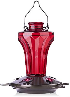 Bolite 18018 R Hummingbird Feeder Glass Hummingbird Feeder For
