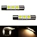 iJDMTOY 3-SMD 29mm 6614F Replacement Bulbs Compatible With Car Sun Visor Vanity Mirror Lights, Warm White