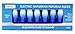 The Dreidel Company Menorah Bulbs, 9 Blue & White Electric Menorah Flame Shaped Replacement Bulbs, 4 watts