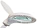 Ultra Bright 40 LED Illuminated Desktop Magnifier Lamp Light - 3 + 12 Diopter - 1.75 and 4 X Magnification - White (FCM-60LEDA)
