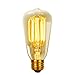 GLOBE Electric 31324 40W Vintage Edison S60 Squirrel Cage Incandescent Filament Light Bulb 3-Pack, E26 Base, 145 Lumens, Edison Bulbs, Vintage Light Bulbs, E26 Light Bulb, Home Improvement